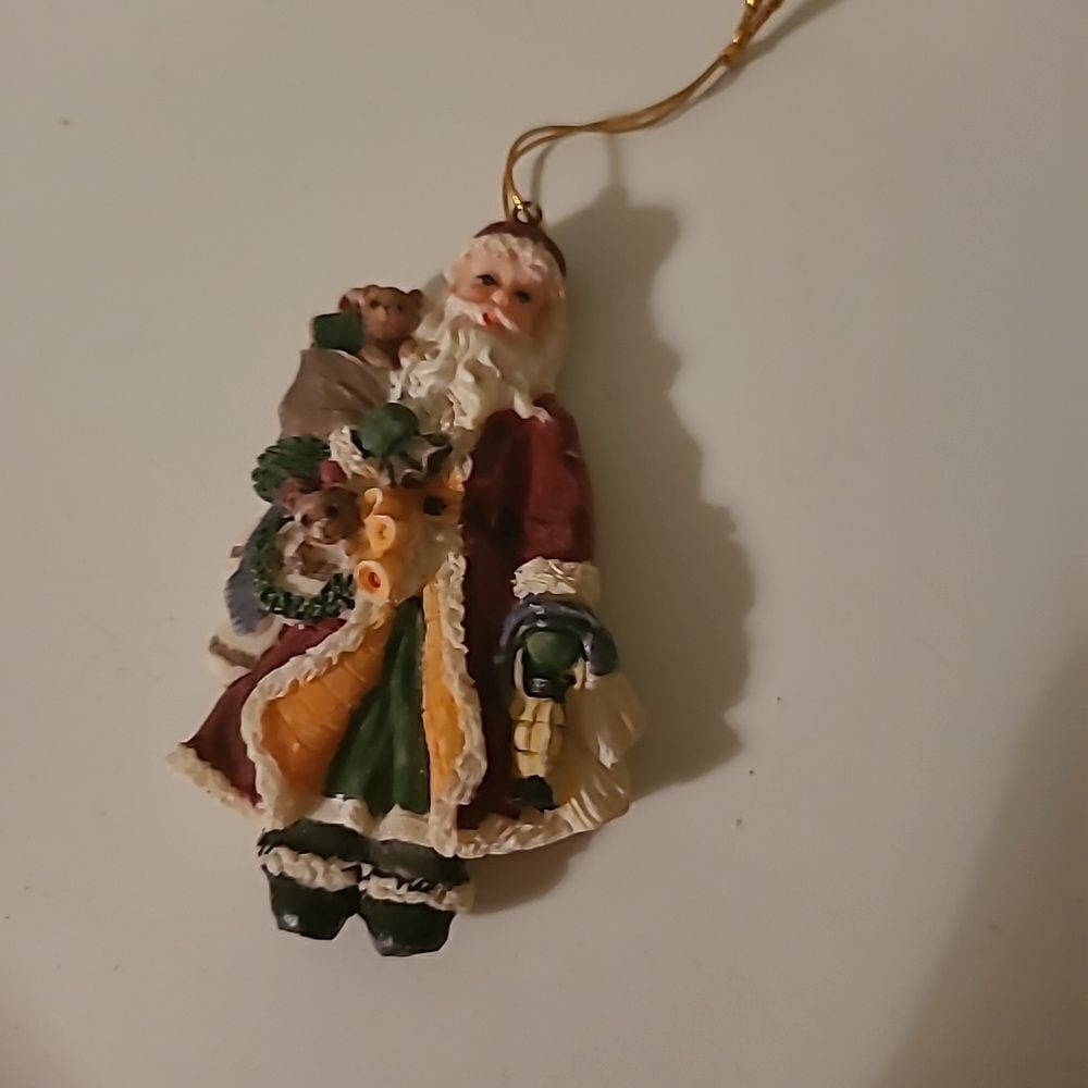Vintage Santa Ornament #6